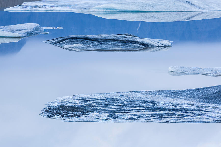 Icebergs, Hoffellsjokull Glacier Photograph by Panoramic Images - Fine