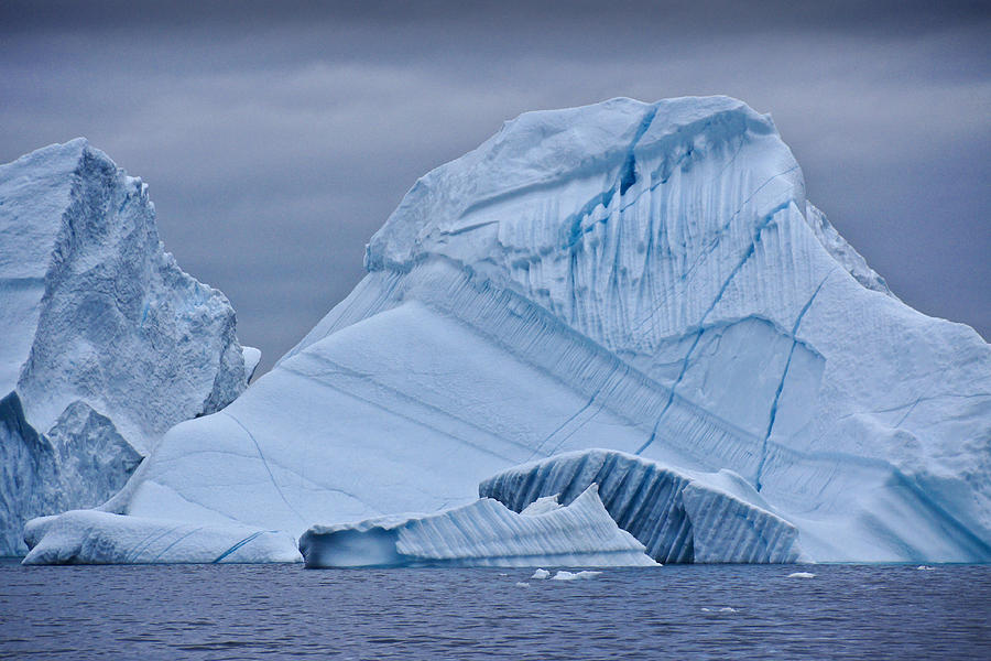 Icebergs in Blue No. 2 Photograph by Michele Burgess