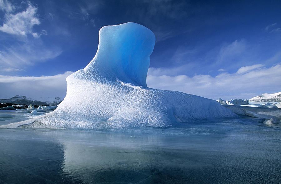 Icebergs Jokullsarlon Iceland Photograph by Jan Vermeer