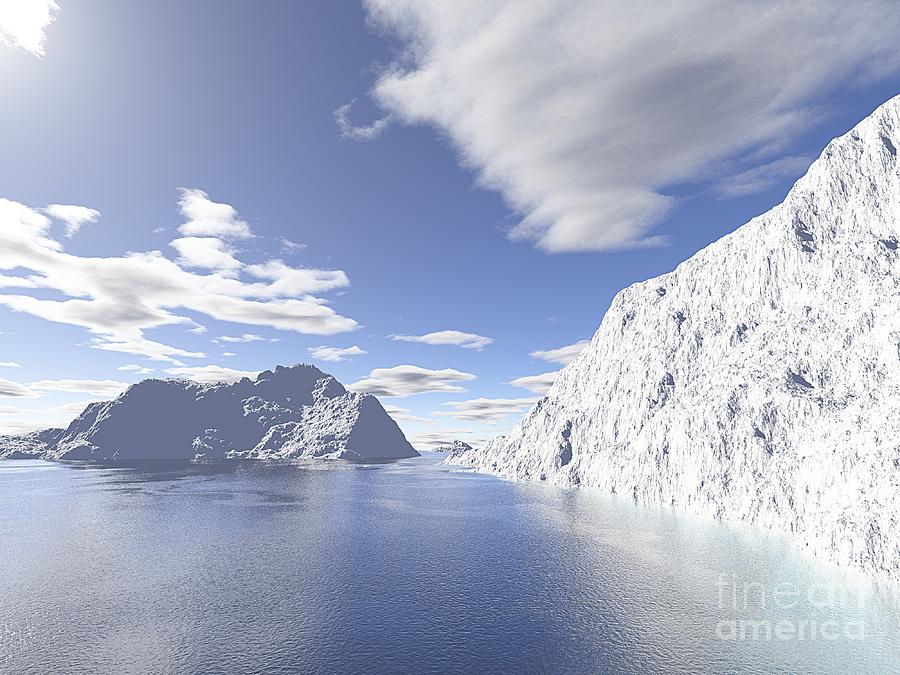 Icebergs Digital Art