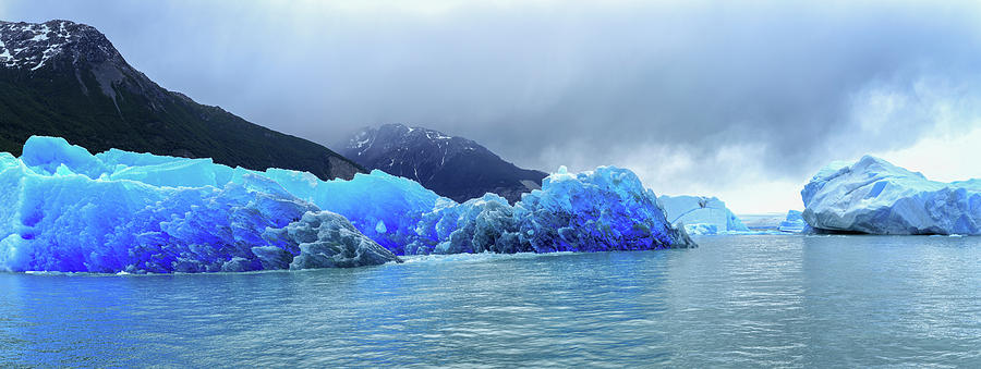 Icebergs Of Upsala Glacier, Southern Photograph by Panoramic Images
