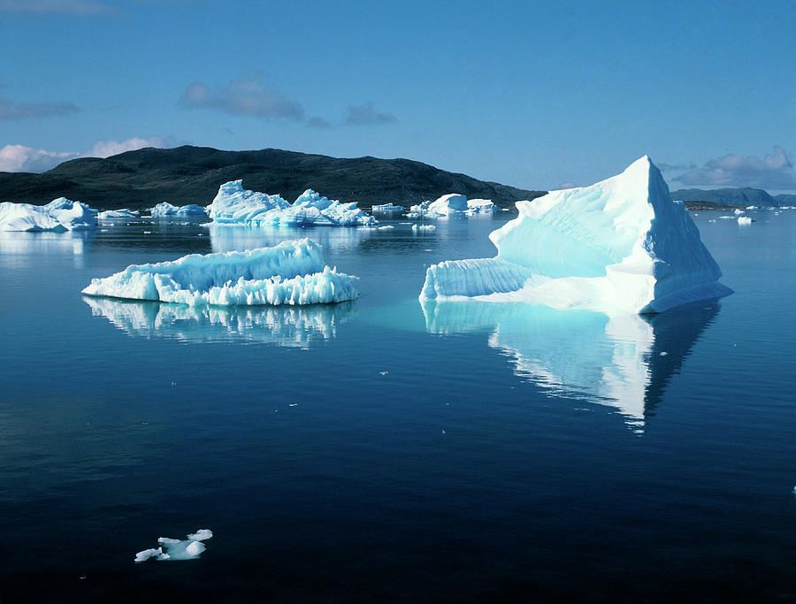 Icebergs Photograph by Simon Fraser/science Photo Library