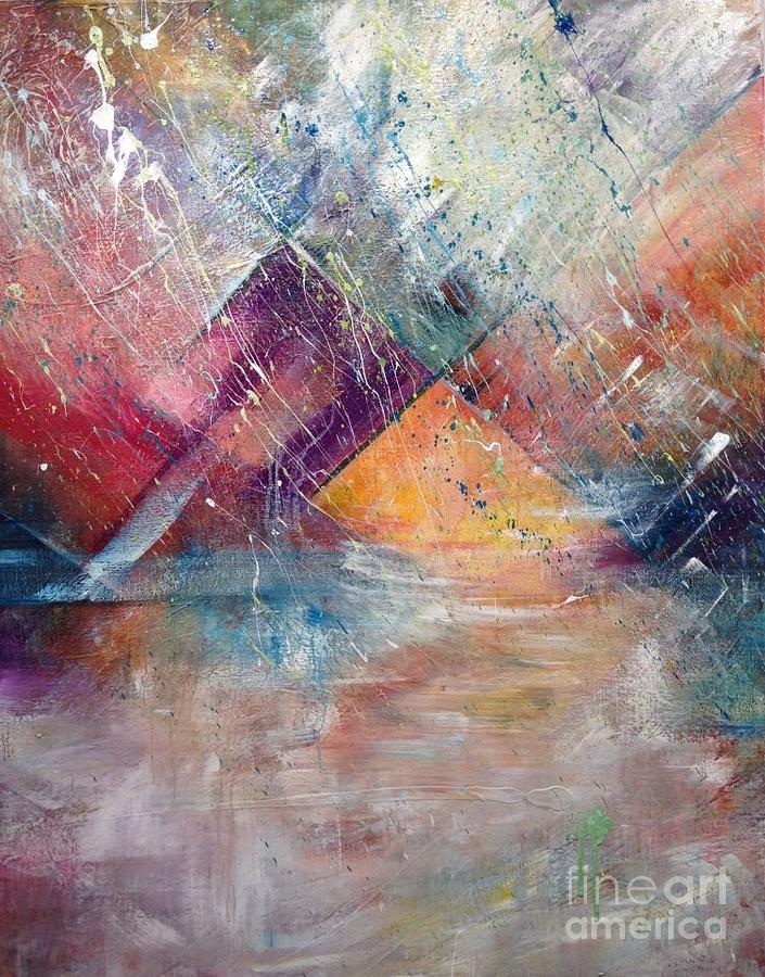 Abstract Expressionism Painting - Icecubes by Mats Andersson