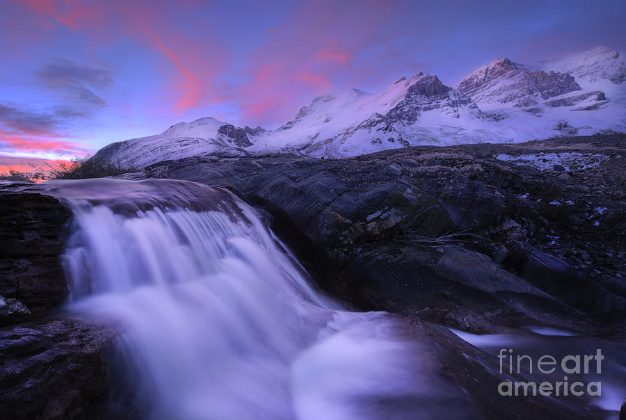Icefields Waterfall Photograph by Dan Jurak