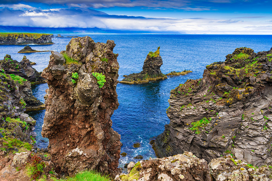Iceland coast with fascinating cliffs Photograph by Matthias Hauser