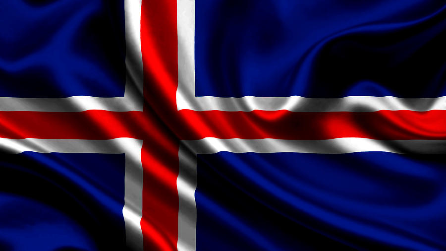 Flag Photograph - Iceland Flag by VRL Arts