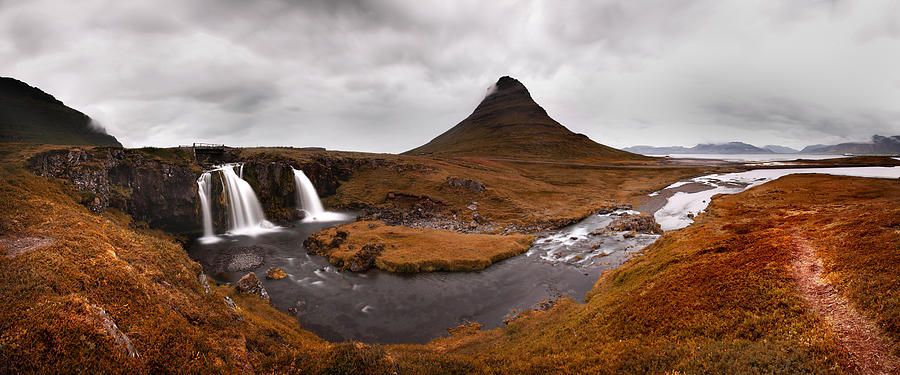 Nature Photograph - Iceland Kirkjufellfoss by Nina Papiorek