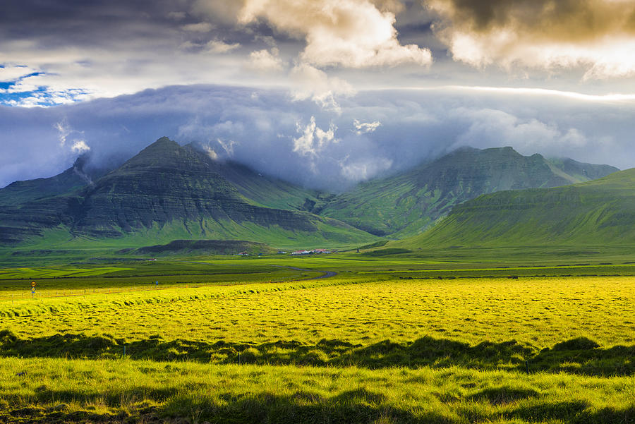 Iceland landscape Snaefellsnes with amazing light Photograph by Matthias Hauser