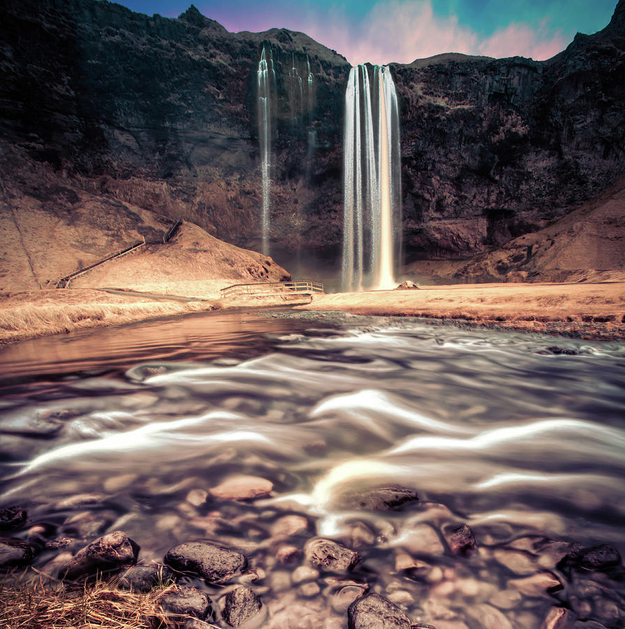 Iceland Remembered - Seljalandsfoss Photograph by Steve Fleming Iceland Remembered - Seljalandsfoss Photograph by Steve Fleming