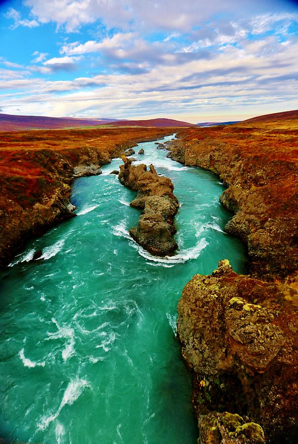 Fall Photograph - Icelandic Autumn River by David Broome
