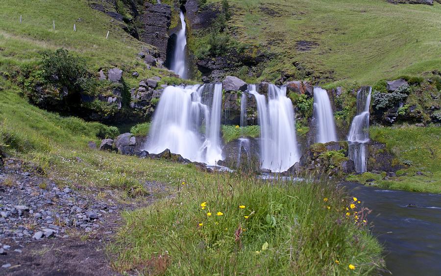 Icelandic Waterfall Photograph by Brian Kamprath