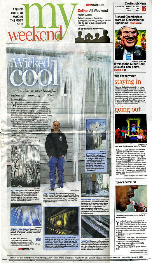 Icicle Story Photograph by Michael Peychich