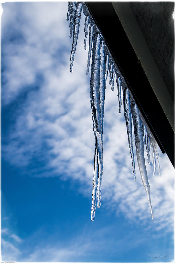 Icicles in December Photograph by Mick Anderson