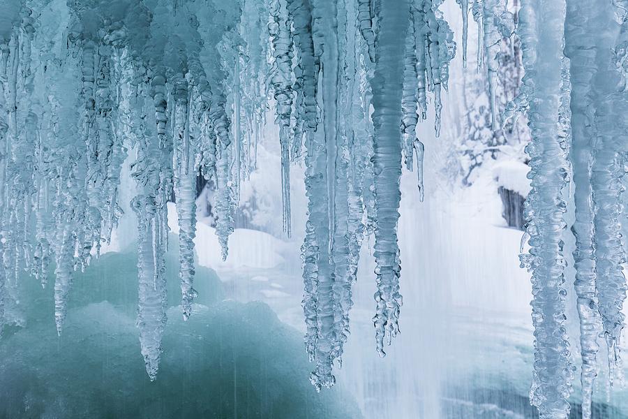 Icicles On Freezing Waterfall Photograph by Dr Juerg Alean - Fine Art  America