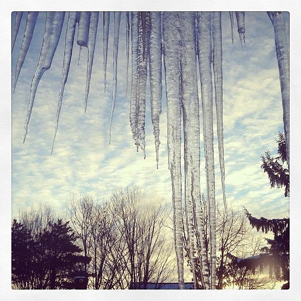 Icicles Out My Window Photograph by AP Boyce