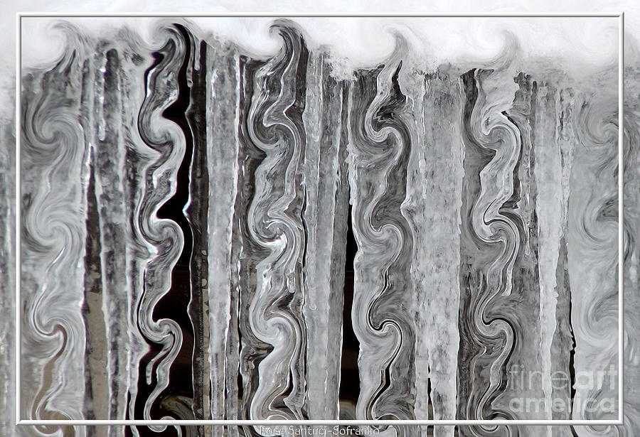 Icicles with Curlicue Special Effect Photograph by Rose Santuci-Sofranko