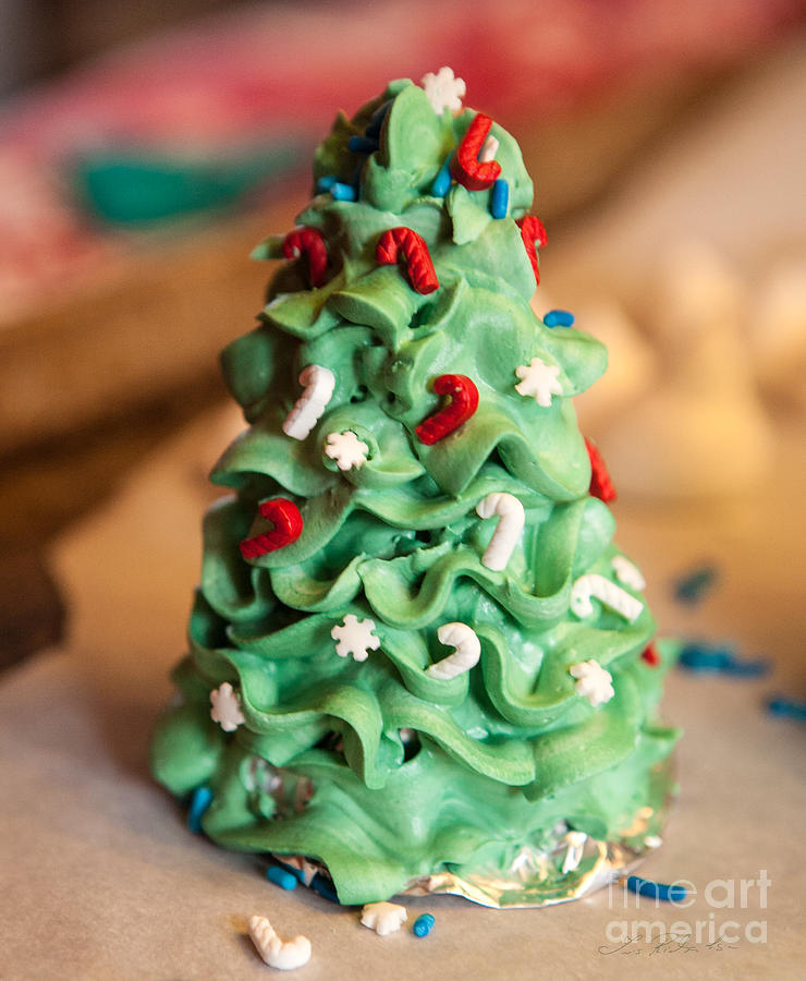 Christmas Photograph - Icing Christmas Tree by Iris Richardson
