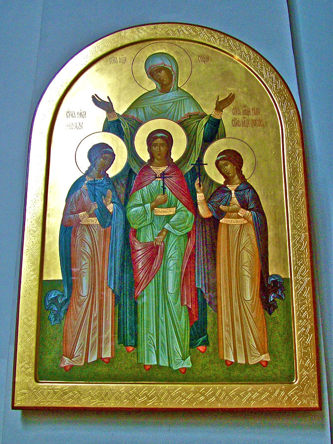 Icon Inside Chesme Church Built by Catherine the Great in Saint  Petersburg-Russia Photograph by Ruth Hager
