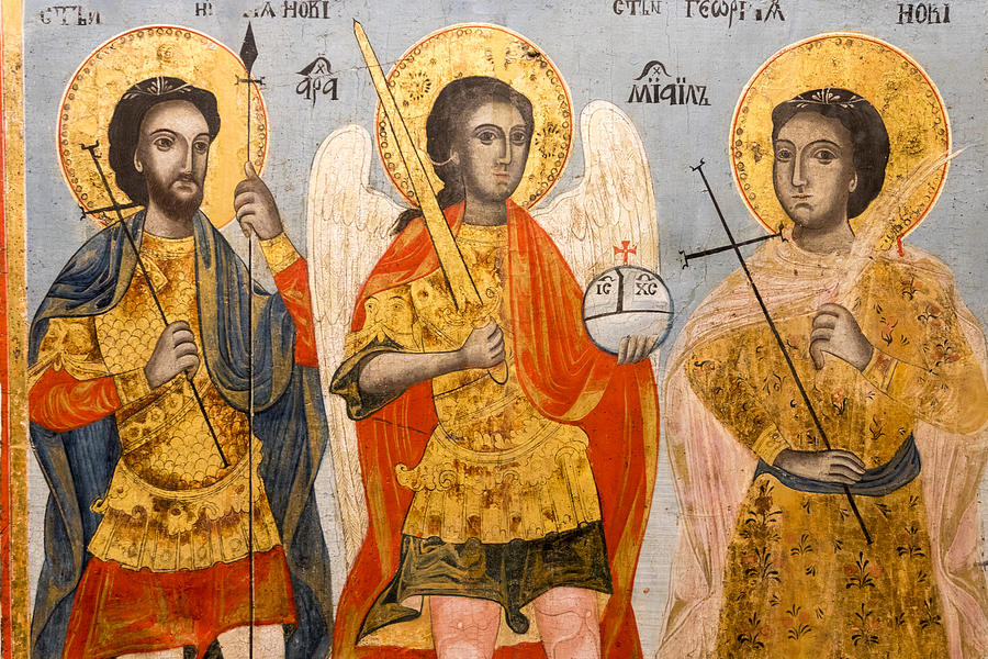 Icon of Apostles in crypt of Alexander Nevsky Cathedral Photograph by © Santiago Urquijo