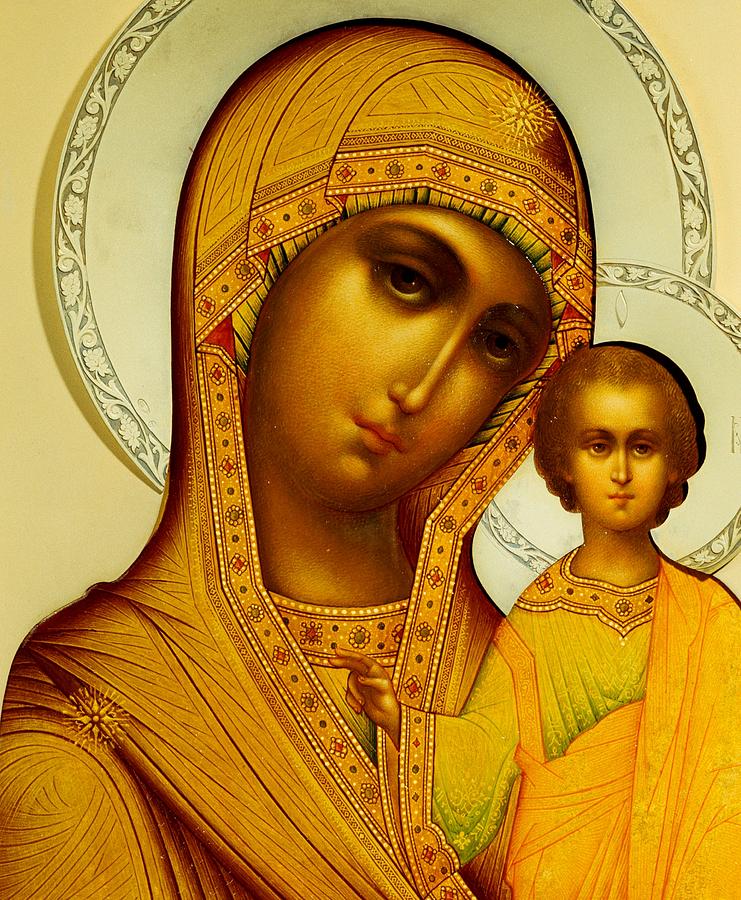 Madonna Painting - Icon of the Virgin Kazanskaya by Dmitrii Smirnov