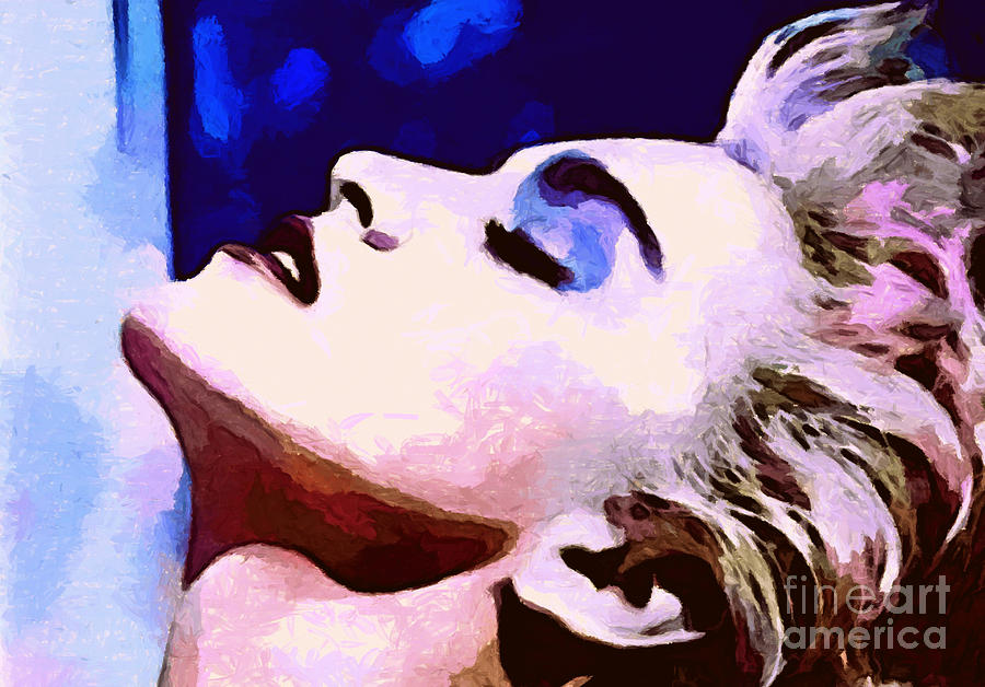 Madonna Digital Art - Icon Series - Madonna - True Blue by Dolly Mohr