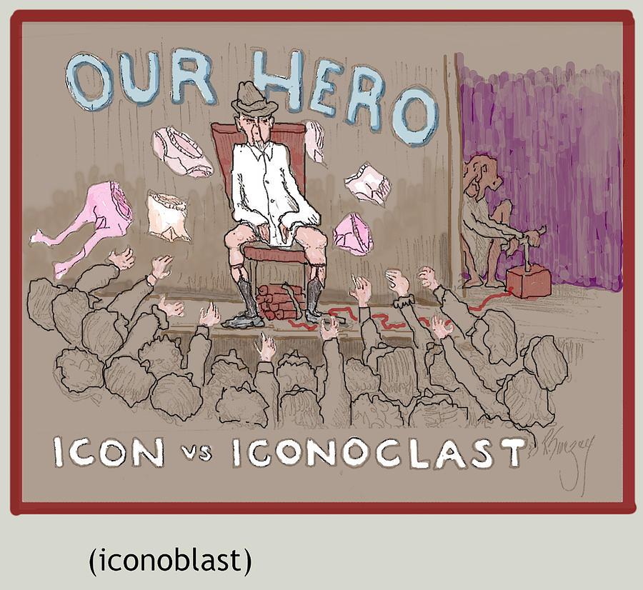 Icon v. Iconoclast Digital Art by R  Allen Swezey