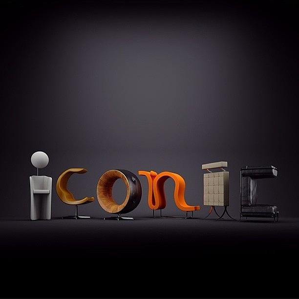 Icons Photograph - #iconic #font #type #design #photoshop by Katie Ball