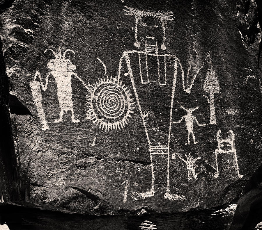 Iconic Petroglyphs from the Freemont Culture Photograph by Melany Sarafis