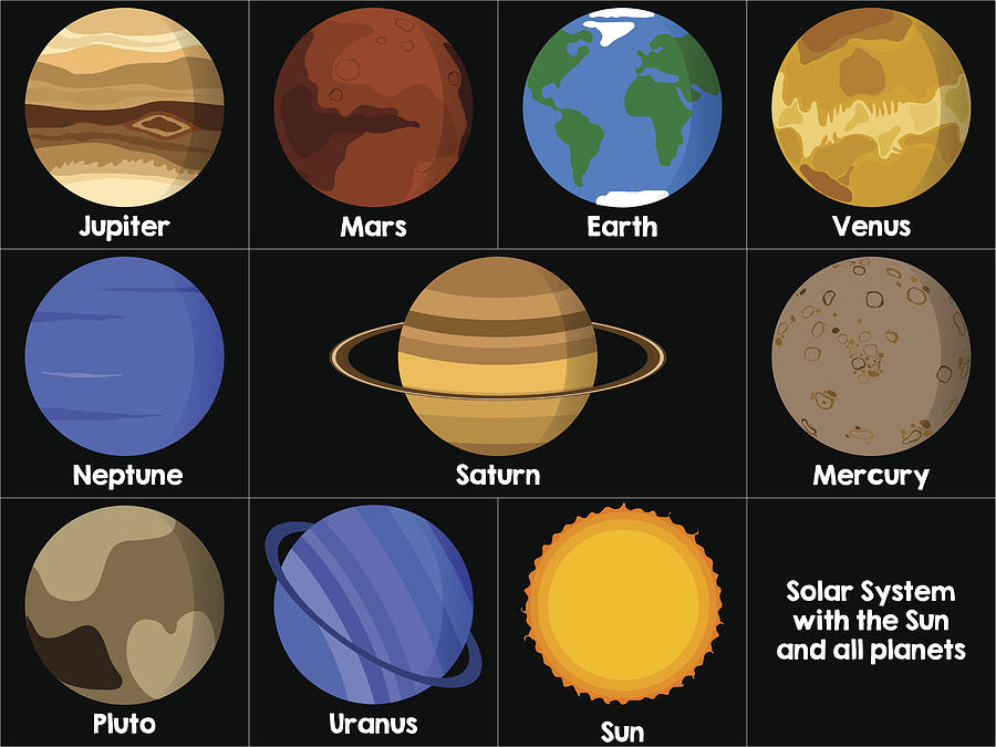 Icons Of All Planets Of The Solar System By Malachy120