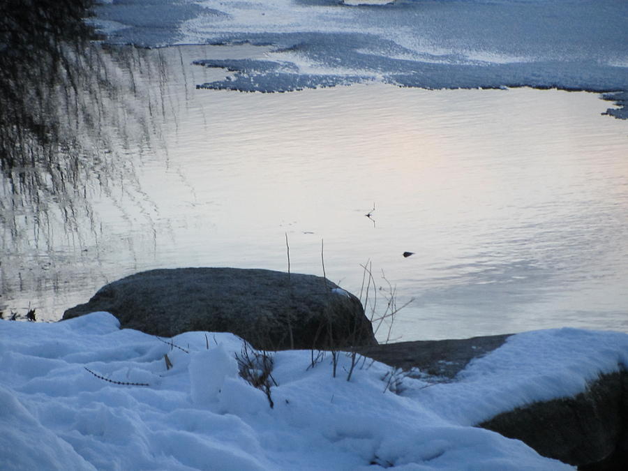 Snow Photograph - Icy Beach by Deborah Flusberg Snow Photograph - Icy Beach by Deborah Flusberg