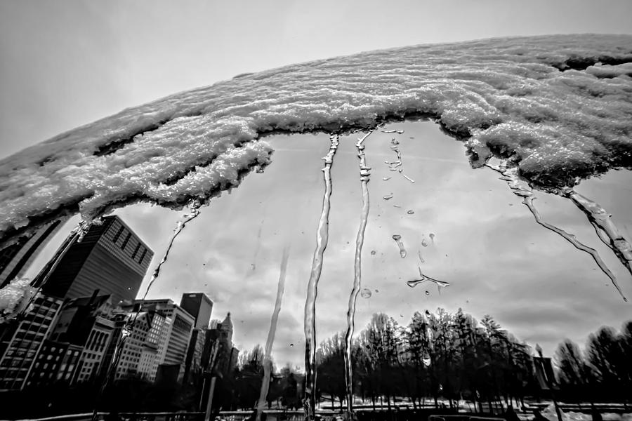 Icy Bean Reflection Photograph by Sven Brogren