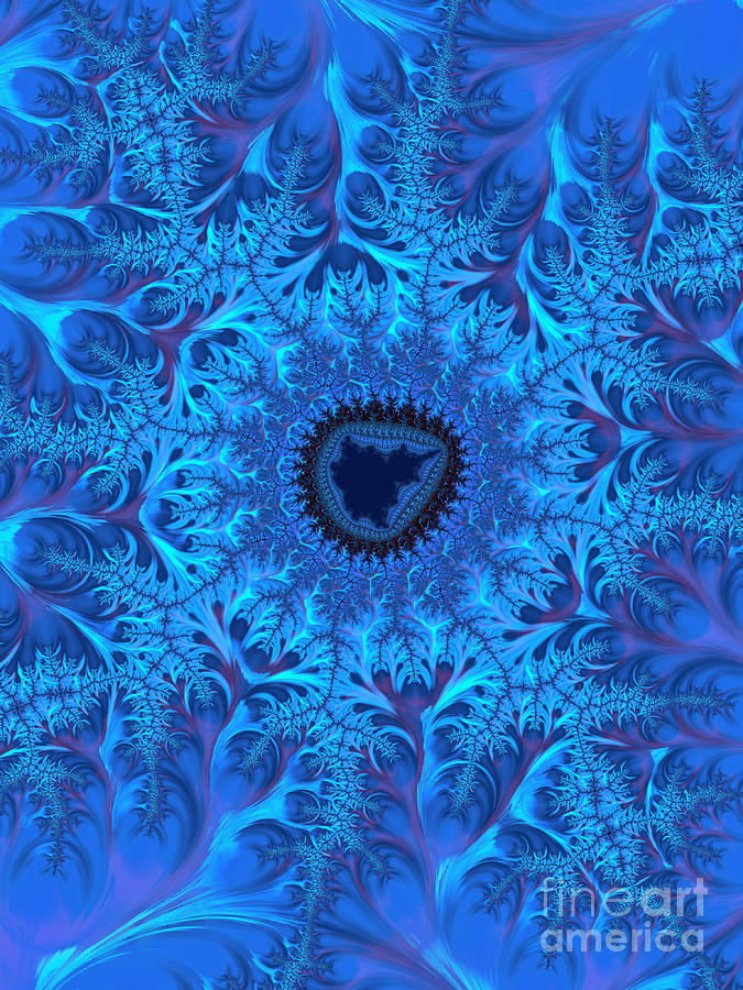Icy Blue  Digital Art by Heidi Smith