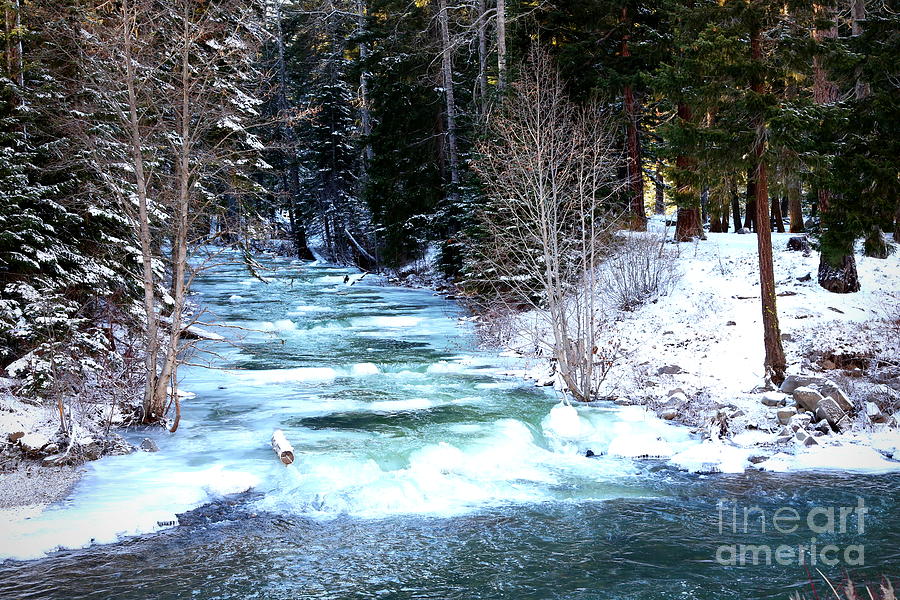 Icy Blue River Photograph by Carol Groenen