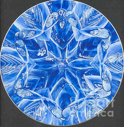 Ice Painting - Icy Depths by Barry Moulton