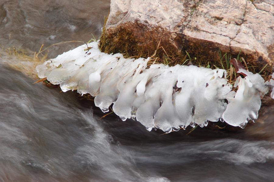 Icy Drips in Spearfish Creek Photograph by Greni Graph