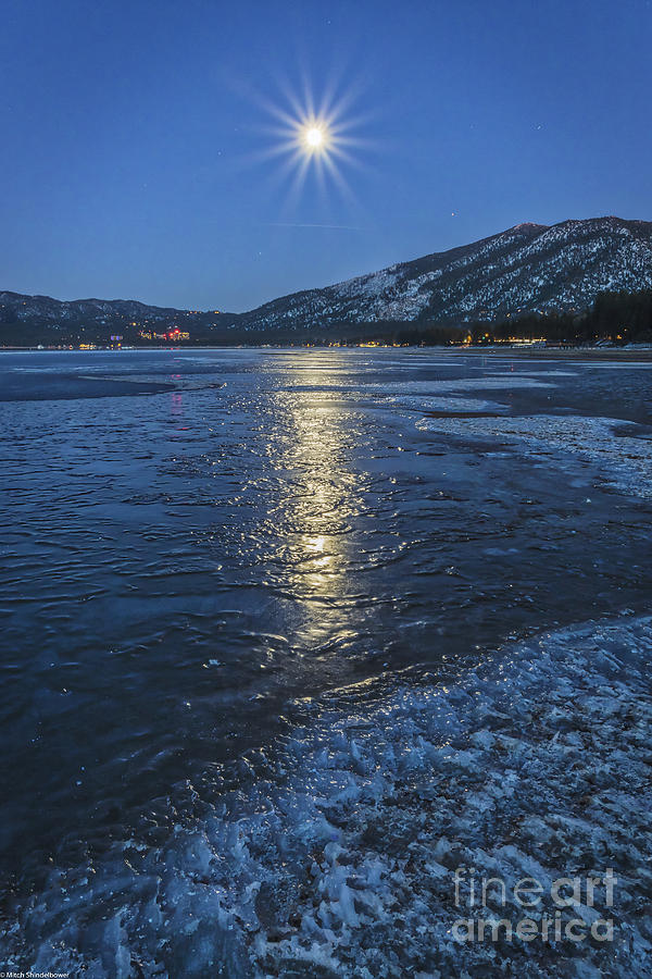 Mountain Photograph - Icy Moonglow by Mitch Shindelbower