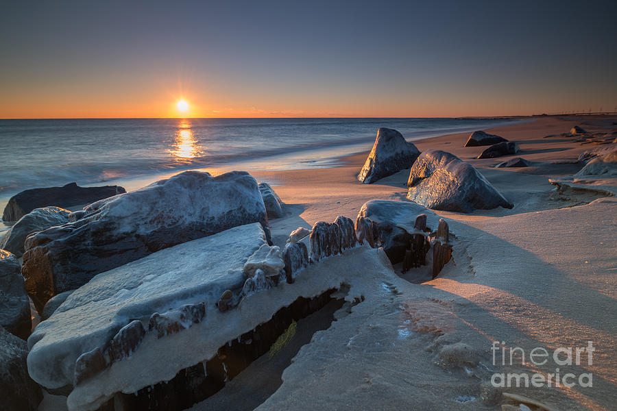 Icy Morning At Sandy Hook Photograph