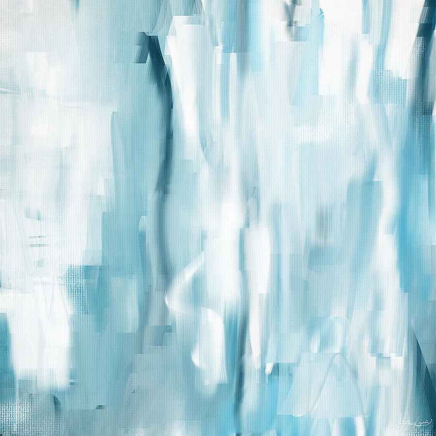 Light Blue Painting - Icy Passion by Lourry Legarde