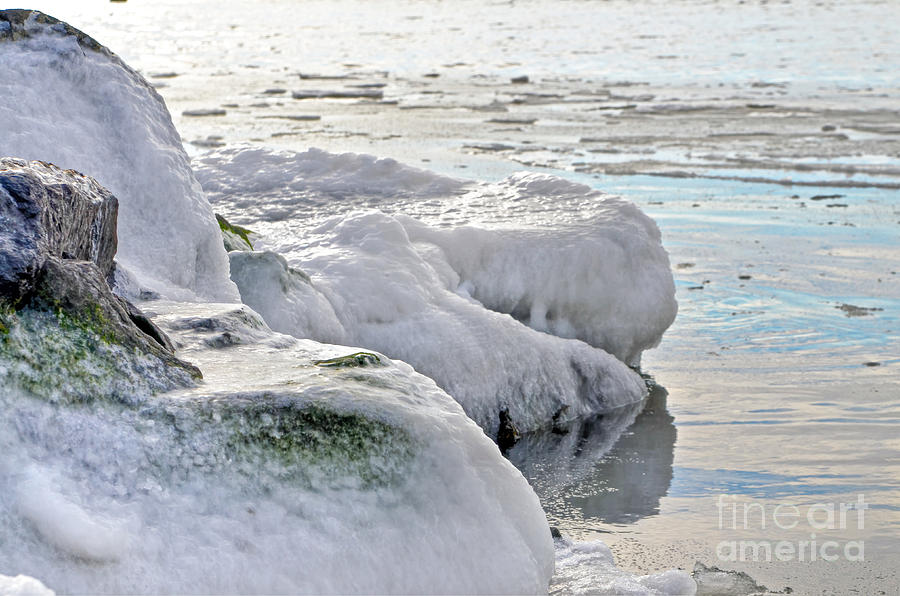 Icy shore Photograph by PatriZio M Busnel