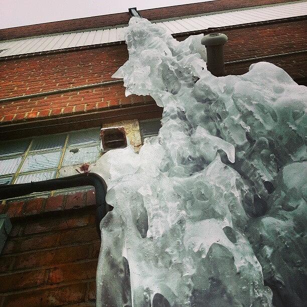 Yeg Photograph - Icy Urban Waterfall. 124 Street. #yeg by Hailey Nordstrom