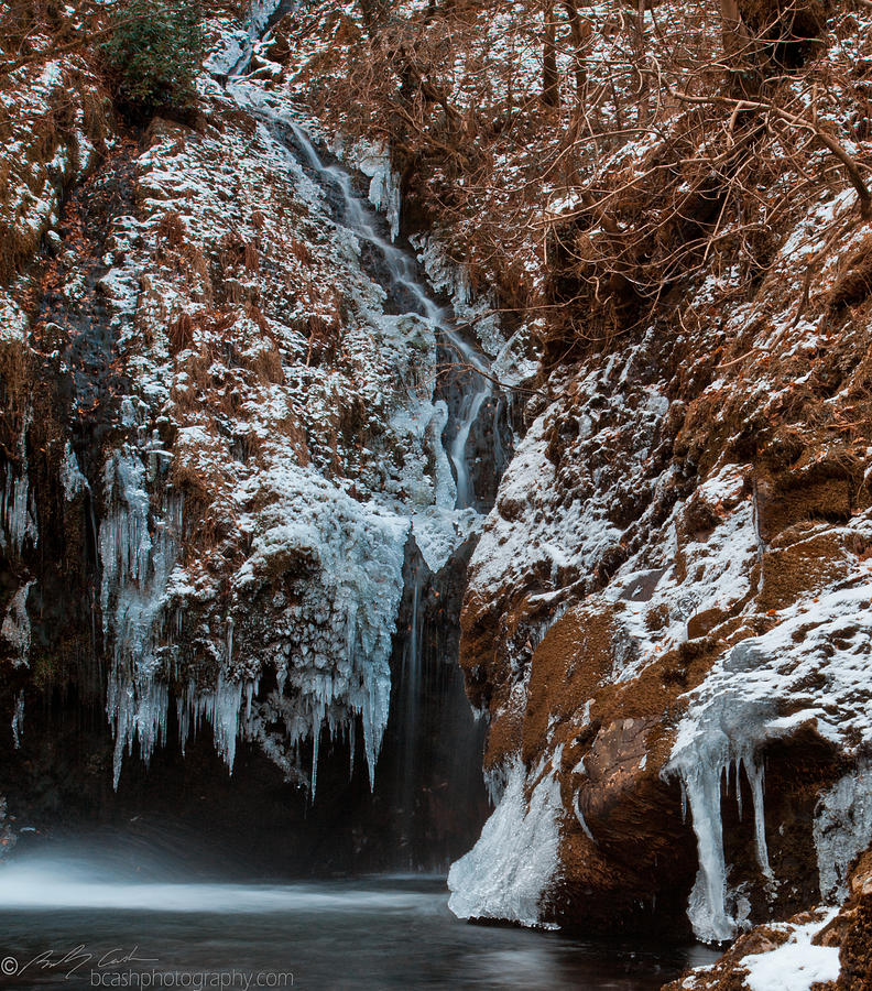Icy Waterfall Photograph by B Cash