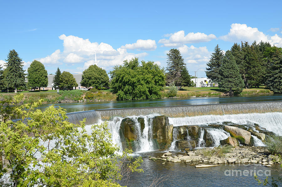 Idaho Falls and Clouds Photograph by Debra Thompson