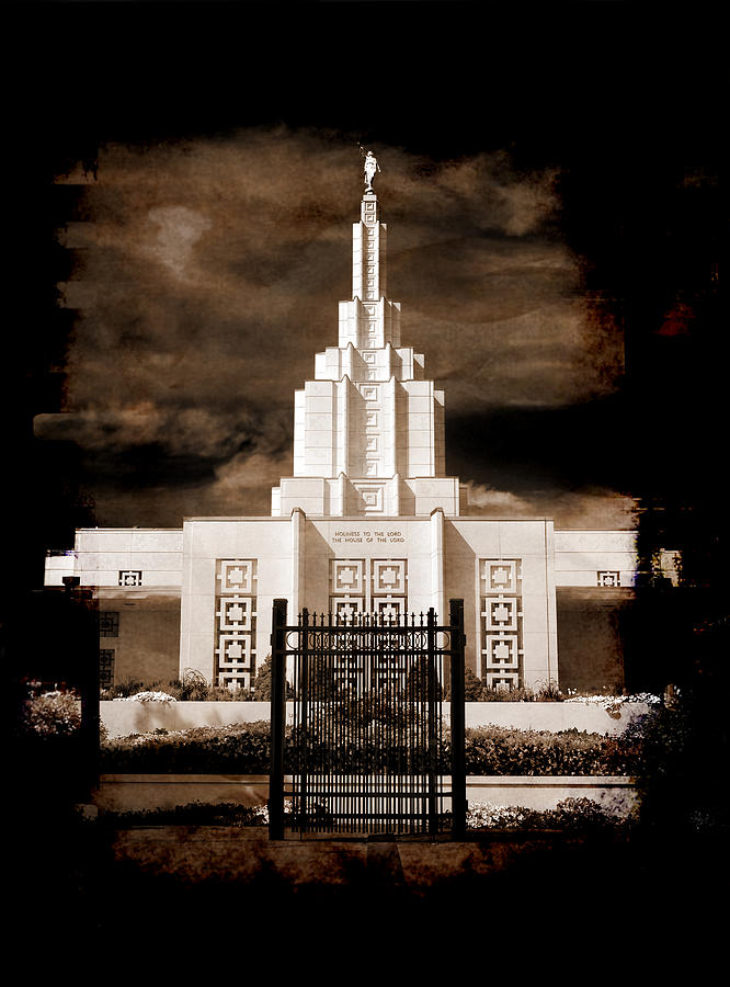 Idaho Falls Temple Mormon  Photograph by Lane Erickson