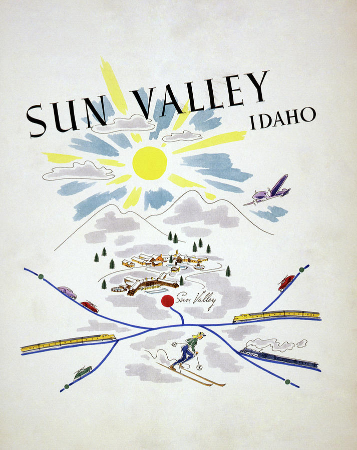 Idaho Sun Valley, 1940 Painting by Granger