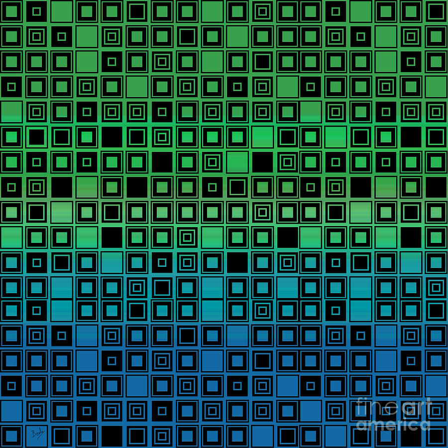Abstract Digital Art - Identical Cells by Peter Awax