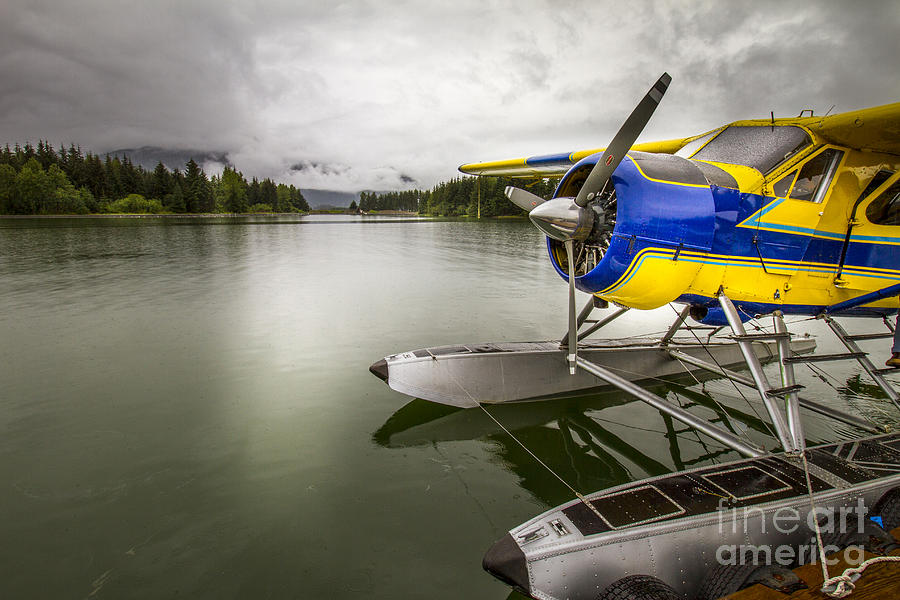 Idle Float Plane at Juneau Airport Photograph by Darcy Michaelchuk