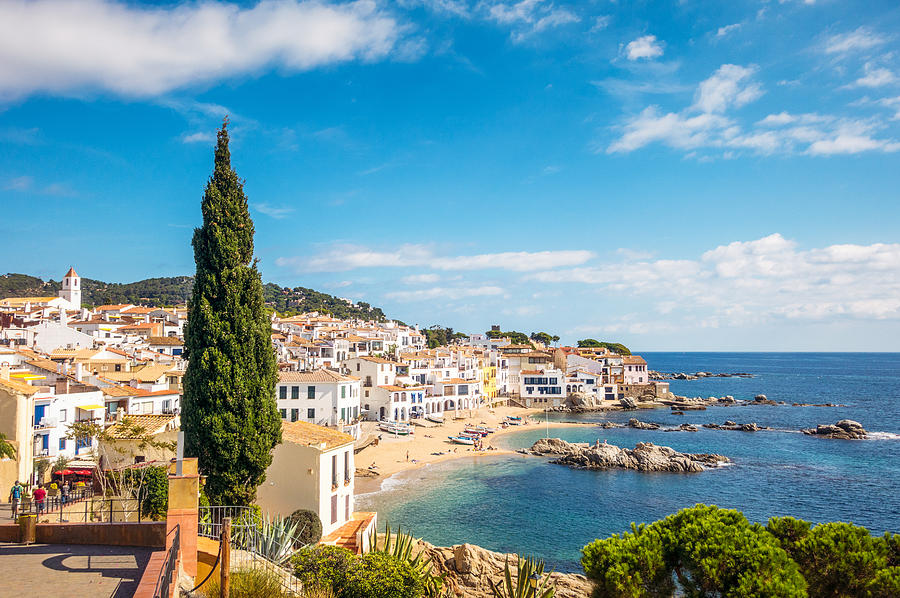 Idyllic Costa Brava seaside town in Girona Province, Catalonia Photograph by Georgeclerk