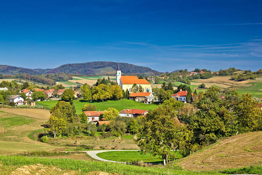 Idyllic green nature of croatian village of Glogovnica Photograph by Brch Photography