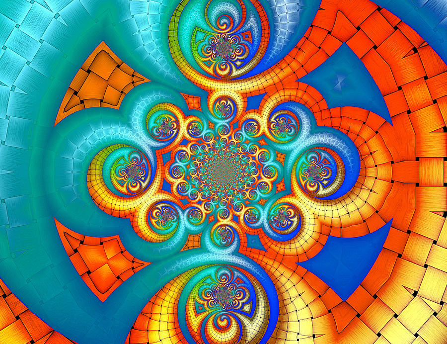 If Orange Is The New Blue . . . Digital Art by Wendy J St Christopher