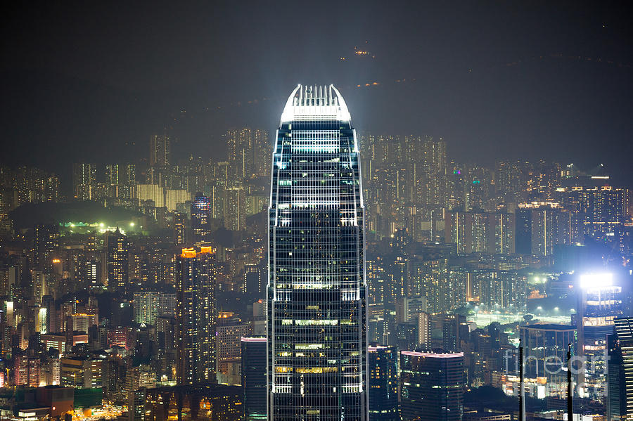 IFC tower and city of Hong Kong Photograph by Matteo Colombo